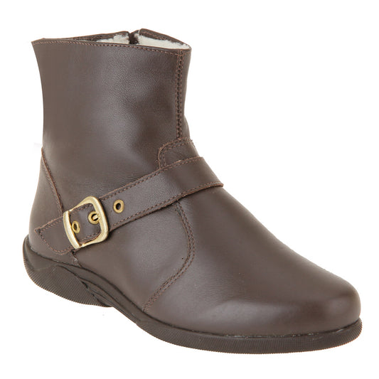 Women's Boot in Genuine Leather Lined in Wool Ref.   107